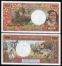 French Pacific Territories 1000 FRANCS P-2 B ND 1996 Animal Wildlife UNC NOTE picture