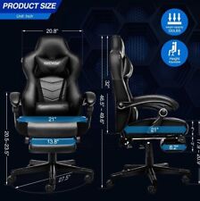Elecwish US-OC087-BK Gaming Chair - Black picture
