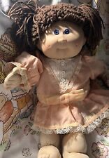Vintage 1985 Cabbage Patch Doll - #9 Head Mold - Brown Hair, Blue/violet Eyes picture