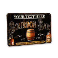 Custom Bourbon Bar Sign Home Bar Decor Bourbon Gift For Dad Whiskey 108122002200 picture