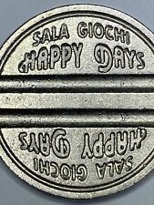 ITALY RARE ITALIAN SALA GIOCHI HAPPY DAYS ARCADE TOKEN GROOVES (#a01) picture