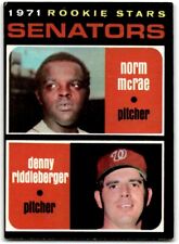 1971 Topps #93 Norm McRae/Denny Riddleberger Mid Grade Vintage Baseball Card RC picture