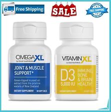 OmegaXL Joint Support Supplement - 60 Softgels & VitaminXL D3 High Potency Daily picture