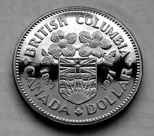Canada 1871-1971 Proof-Like British Columbia Centennial Nickel Dollar picture