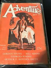 Scarce Adventure Pulp Magazine Vol. 63 Number 3, April 15, 1927   picture