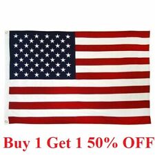 2x3 Ft American Flag w/ Grommets - United States Flag - US Flag - USA America. picture