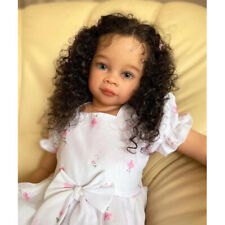 30 Inch Reborn Baby Doll with Hand-Rooted Curly Hair Already Finished Doll Gift picture