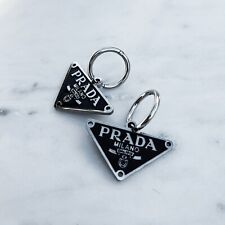VINTAGE Repurposed Prada Earrings (Black) picture