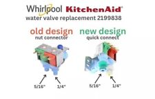 New OEM Refrigerator Water Valve fits old is = 2199838, Model X72, NEW DESIGN picture