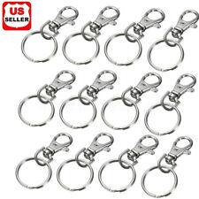 Lot of 25 50 100 pcs Lobster Clasps Swivel Trigger Clips Snap Hooks Bag Key Ring picture