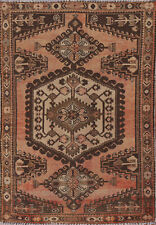 Vintage Geometric Hamadan Traditional Rug 3x5 Handmade Wool Carpet picture