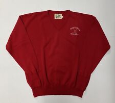 Vintage Wisconsin Badgers Hockey Sweater Mens 2XL Red Dehen Made USA Embroidered picture