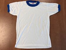 VINTAGE SOFFE SHIRTS BLANK RINGER T SHIRT YOUTH L USA 80S DEADSTOCK NEW NOS TEE picture