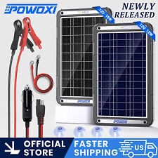 POWOXI Upgraded MPPT 12W/15W 12V Solar Battery Trickle Charger & Maintainer-NEW picture