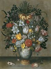 Chinese vase with flowers (about 1609), 40x50IN Rolled Canvas Home Decor Art picture