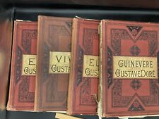 Lot Of Antique Gustave Dore Illustrated Elaine Guinevere Vivien & Enid Tennyson picture
