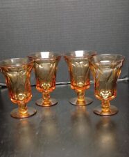 Vintage MCM Fostoria Jamestown Amber Tea / Water Goblets picture