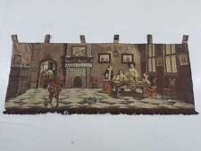 Vintage French Old Age Home Scene Wall Hanging Tapestry 158x58cm picture