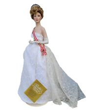 Grace Kelly 16” Porcelain Doll Franklin  With Original Tag Princess Grace Tiara  picture