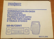 Sparkomatic SR-46  8 Track AND CBM1 CB Car Stereo Combo Pack - Brand New Vintage picture