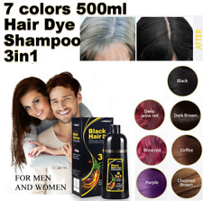 Hair Dye Color Shampoo 500ml Instant 100% Grey Coverage For Men &Women picture