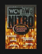 1999 Topps WCW/NWO Nitro Wrestling Official Trading Cards - You Pick picture