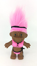 Vintage Russ Troll Doll 5 inch Black Chocolate Beach Bunny picture