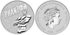 2022 $1 Tuvalu The Phantom 1oz Fine Silver BU Coin Perth Mint Capsule picture