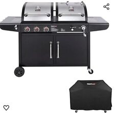 Royal Gourmet ZH3002C Dual Fuel 3-Burner Gas and Charcoal Grill Combo with Cover picture