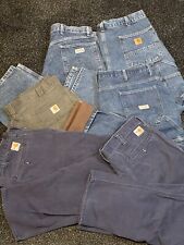 6 Pairs Pants Jeans Reseller Lot Bundle Carhartt FR Wrangler Various Sizes GUC picture