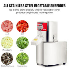 110V Electric Vegetable Chopper Stainless Steel Cutter Commercial Food Processor picture