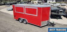 2023 8 x 16 enclosed concession 2 window vending trailer finished 8x16 marquee picture
