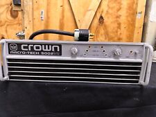 Crown Macro-Tech 5002vz 2 Channel Power Amplifier - Tested & Working picture