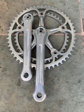 Vintage CAMPAGNOLO SUPER RECORD Crankset 170mm x 52-42 Chainring Road Bike Italy picture