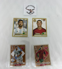PROMO COMBO, MESSI AND CRISTIANO GOLD EDITION RUSSIA 2018, AND EXTRA 2022 BRONZE picture