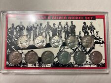 1942 P - 1945 S Silver Jefferson War Nickel Set In Holder VF-AU picture