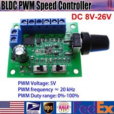 DC 12V/24V Brushless DC Motor Speed Regulator DC 8-26V BLDC PWM Speed Controller picture