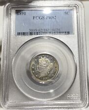 PROOF 1891 Liberty V Nickel PCGS PR62 Neat Type Coin See Video RNEM picture
