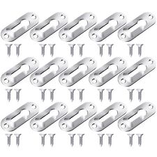 30 Pieces Single Keyhole Hangers Metal Hanging Brackets for Mirror Picture Fr... picture