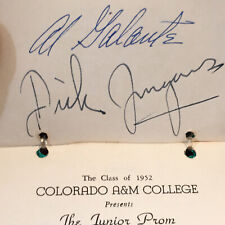 Vintage 1951 Dance Card SIGNED Dick Jurgens Swing Band Colorado A&M CSU picture