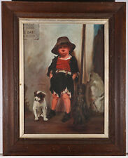 Early 20th Century Oil - Young Chimney Sweep And His Dog picture