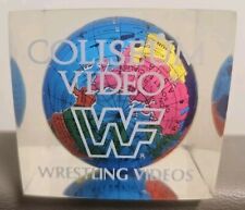 Vintage WWF Coliseum Video VHS Crystalite Globe Promotional Paperweight RARE  picture