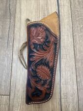El Paso Texas Saddlery Tooled Leather Holster Ruger Single Action Revolver 22 LH picture