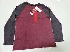 NWT Hurley Men's Raglan Long Sleeve Tee Shirt Red, Blue, Grey available in Sizes picture
