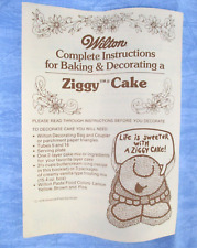 Vintage Wilton Ziggy Cake Mold Instruction Booklet picture