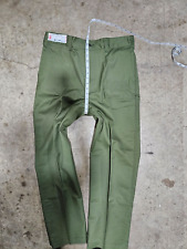 Vtg 1960s Detroit Overall Co. Green Workpants Workwear W35 Trousers Pants Slacks picture