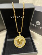 Versace Gold Medusa Necklace Beautiful Popular Stylish Authentic picture