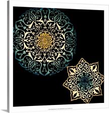 Midnight Rosette IV Canvas Wall Art Print,  Home Decor picture