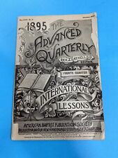 Antique 1895 The Advanced Quarterly American Baptists Society Booklet october picture