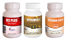 Vitalee High Potency Vitamin C, D3 & E Combo Pack (3X 30ct)-show original ti... picture